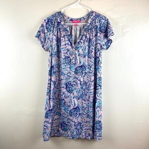 Lilly Pulitzer Short Sleeve Essie Dress Magnolia Lilac A Little Jelly Sz S Beach